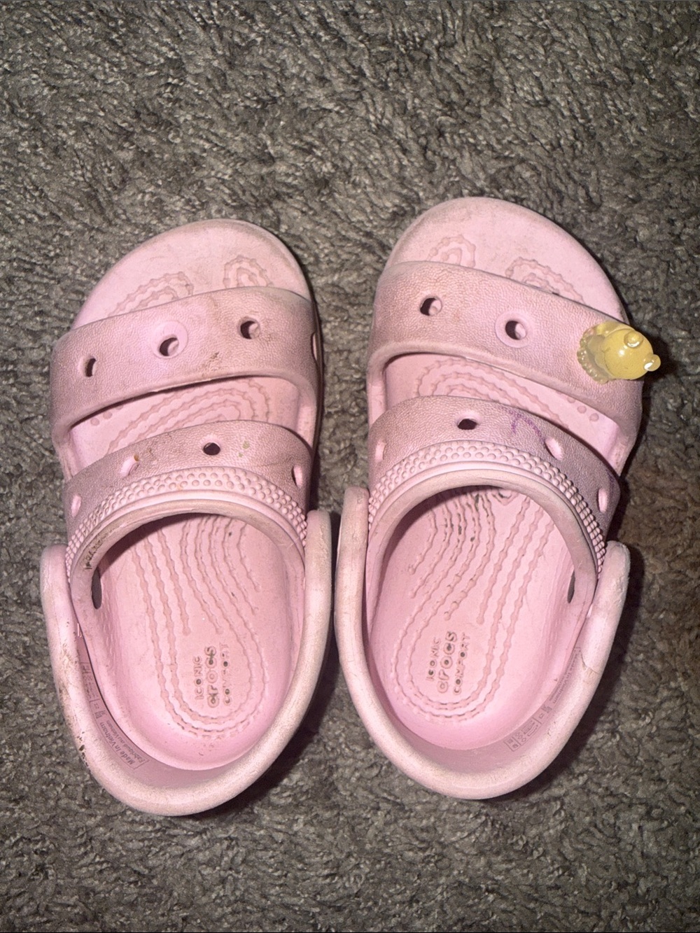 CROCS Kids Pink Classic Clog Sandals